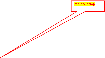 Rectangular Callout: Refugee camp